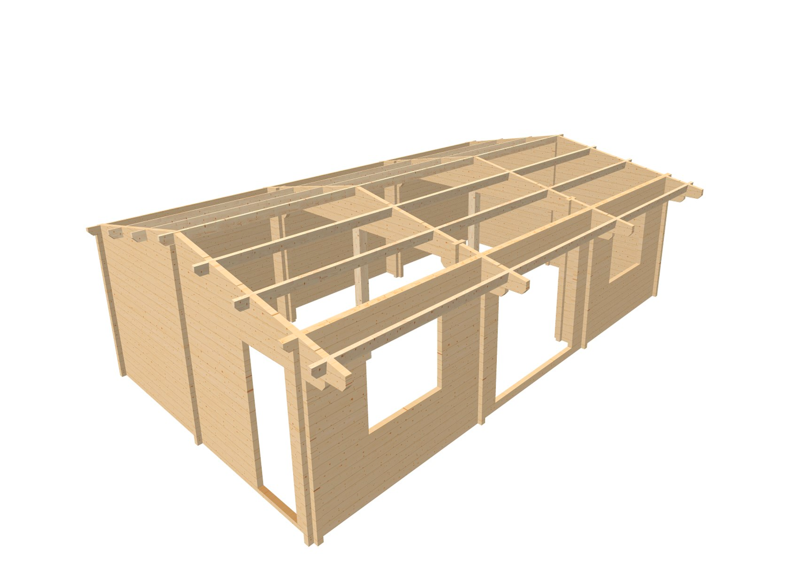 LCS156 Log Cabin | 10.0x6.0m Plan