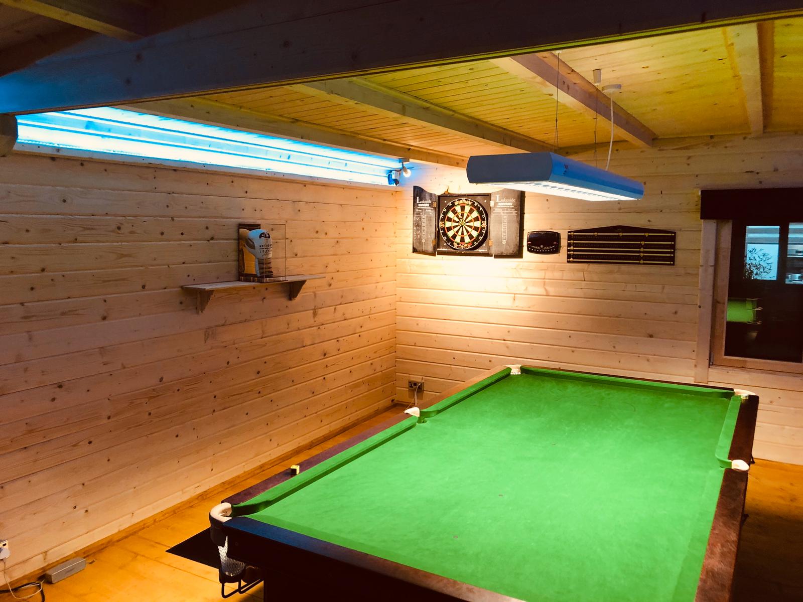 The Perfect Break: Creating Your Snooker Room in a Log Cabin