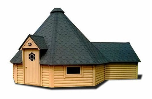 Premium BBQ Hut 25.0 m2 + 2.5m Extension