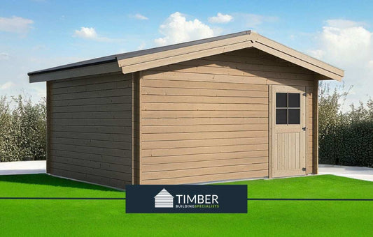 Portrush Golf Simulator Log Cabin | 5.0x4.0m - Golf Sim Room - Timber Building Specialists