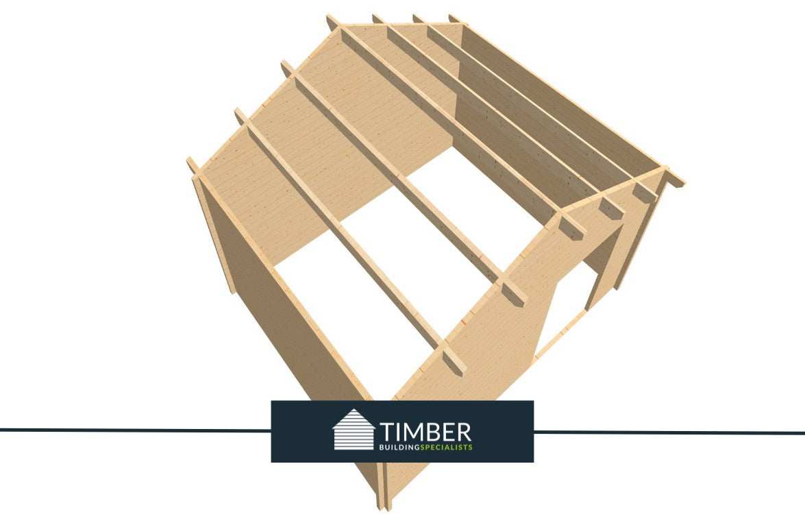 Portrush Golf Simulator Log Cabin | 5.0x4.0m - Golf Sim Room - Timber Building Specialists