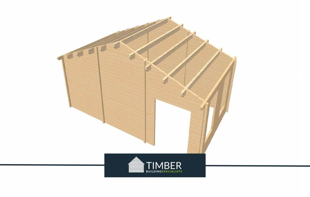 Belfry Golf Simulator Log Cabin | 7.0x4.0m - Golf Sim Room - Timber Building Specialists