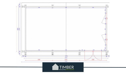 Belfry Golf Simulator Log Cabin | 7.0x4.0m - Golf Sim Room - Timber Building Specialists