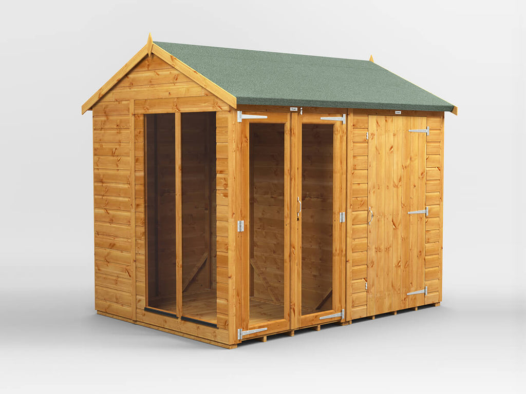 UK Summerhouse w/ Side Storage - Apex