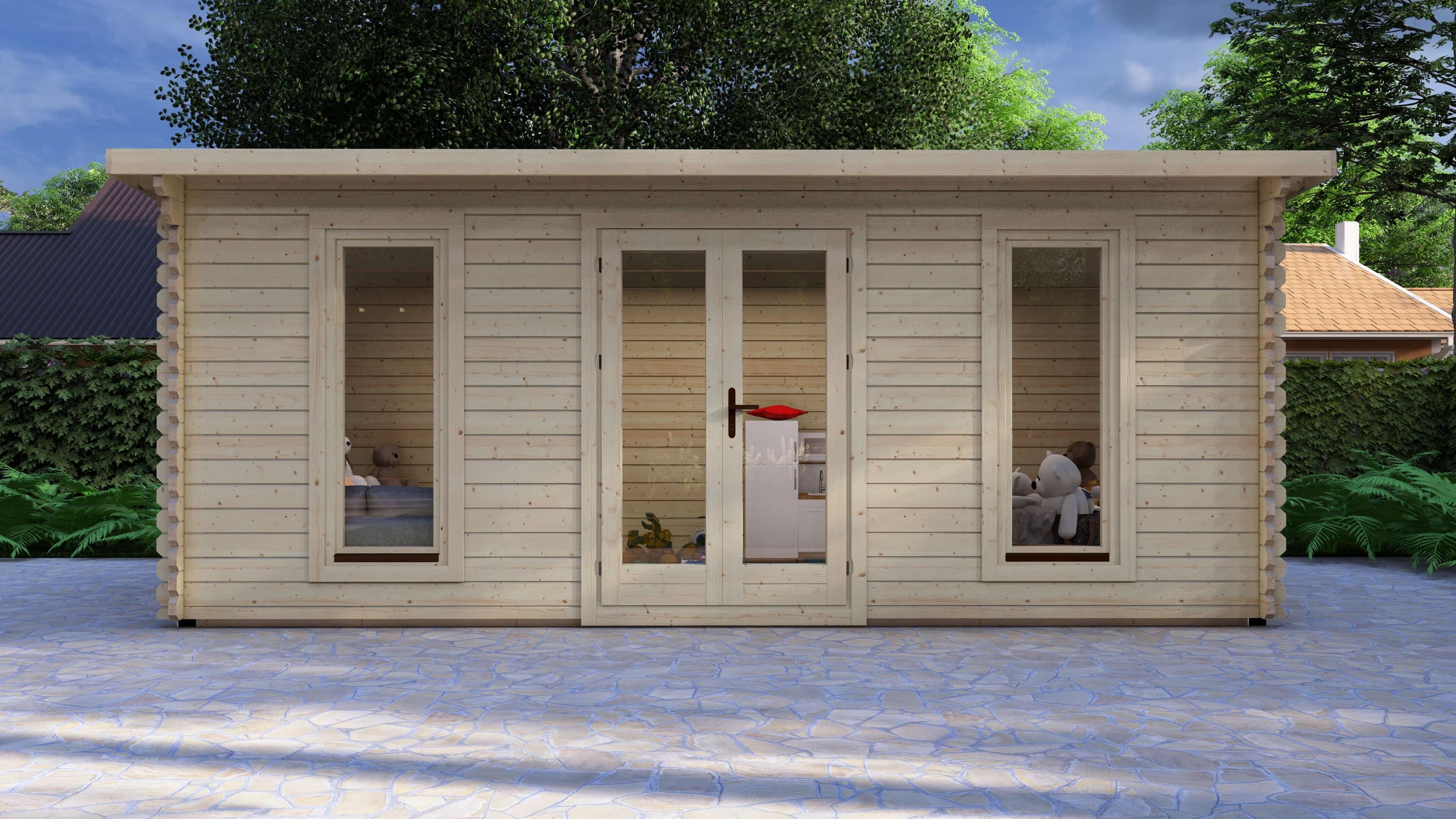 Ash Log Cabin | 6.0 x 3.0m