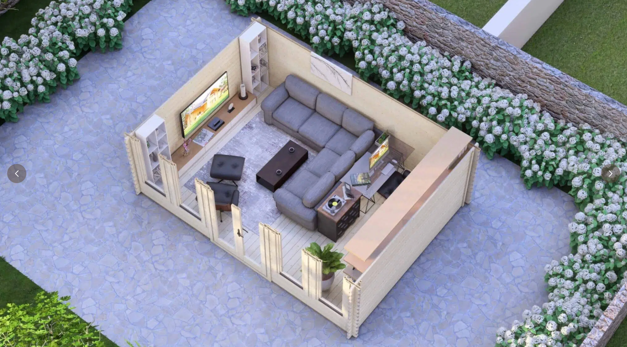 Birch Log Cabin | 5.5 x 4.0m