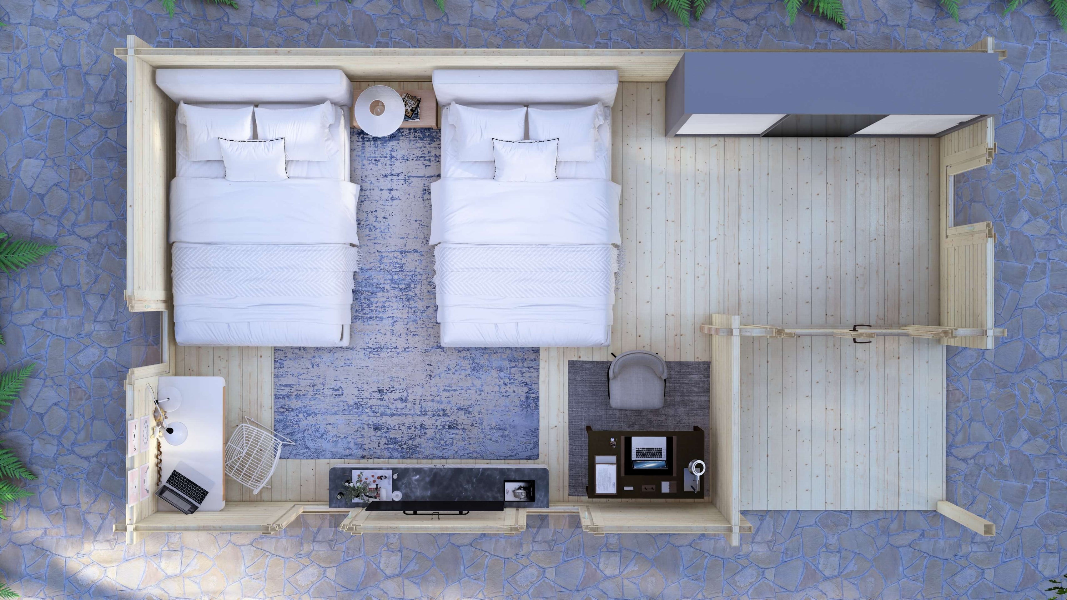 Cedar Log Cabin | 7.0 x 4.0m