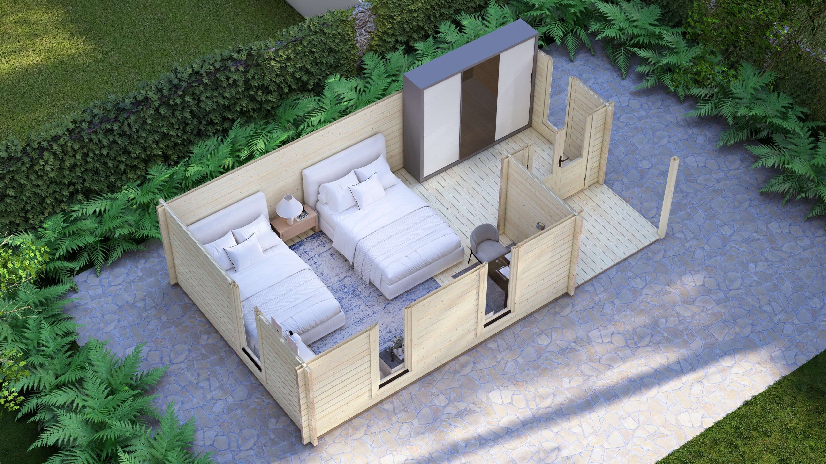 Cedar Log Cabin | 7.0 x 4.0m