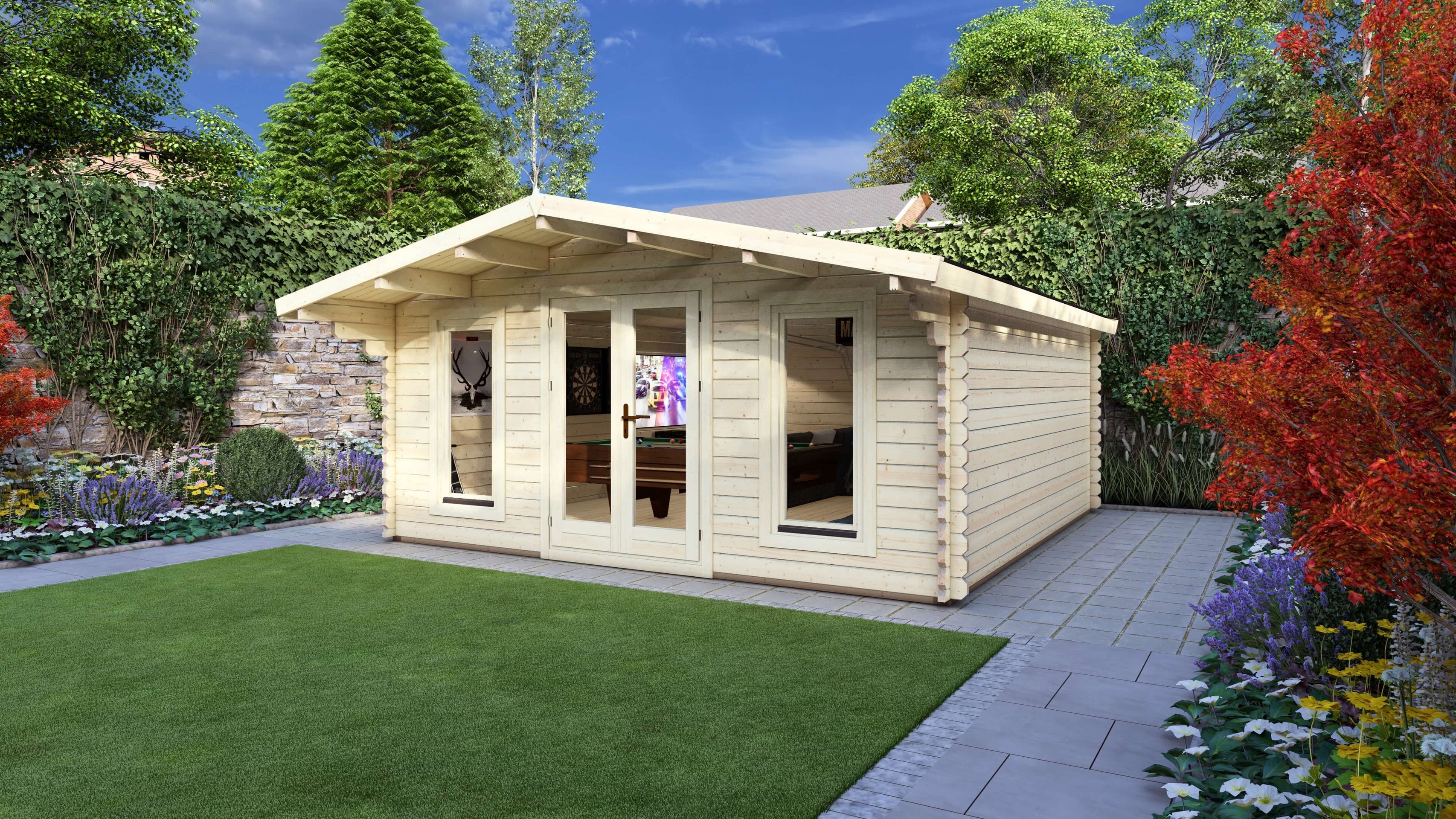 Cherry Log Cabin | 5.0 x 5.0m