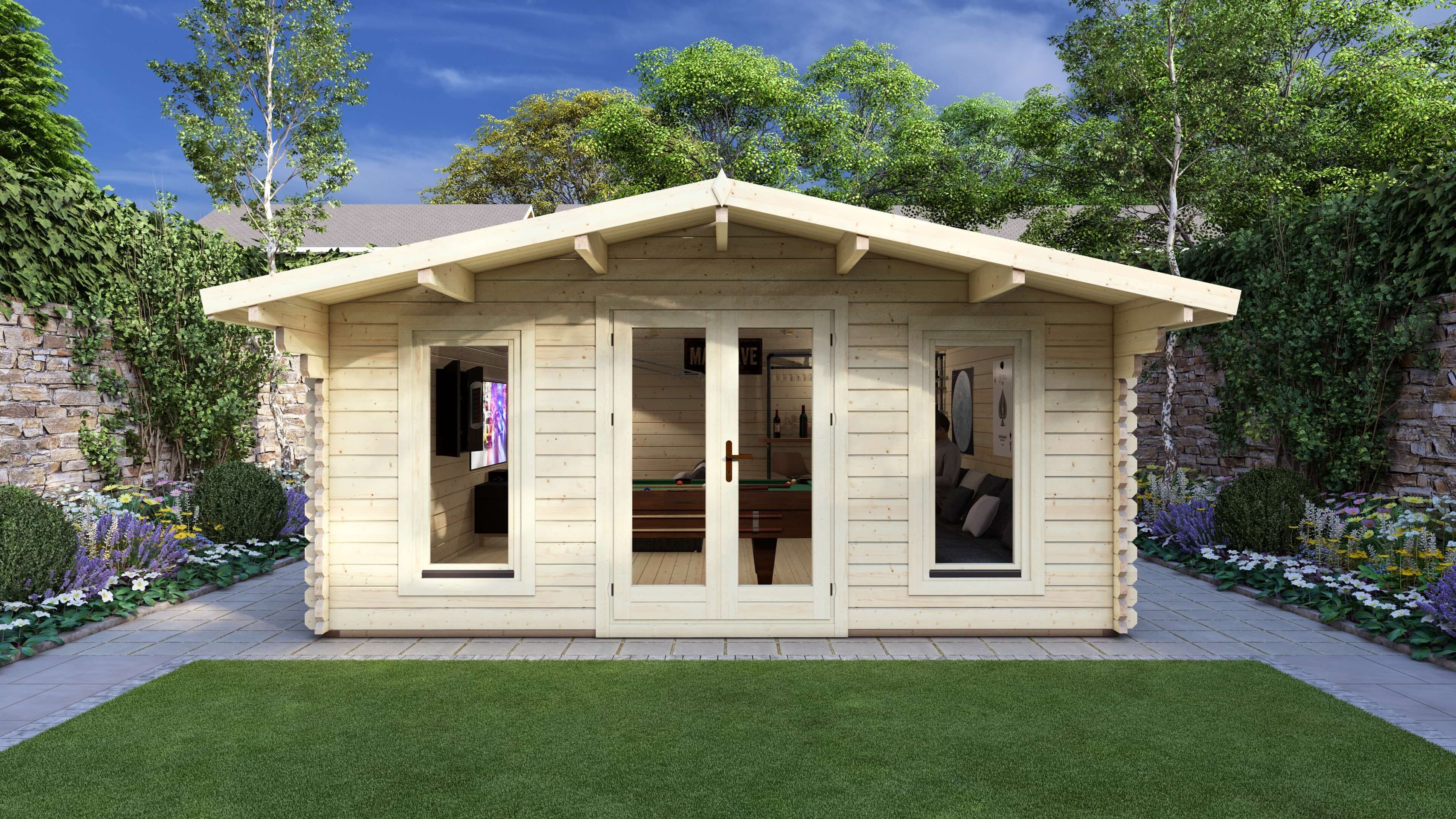 Cherry Log Cabin | 5.0 x 5.0m