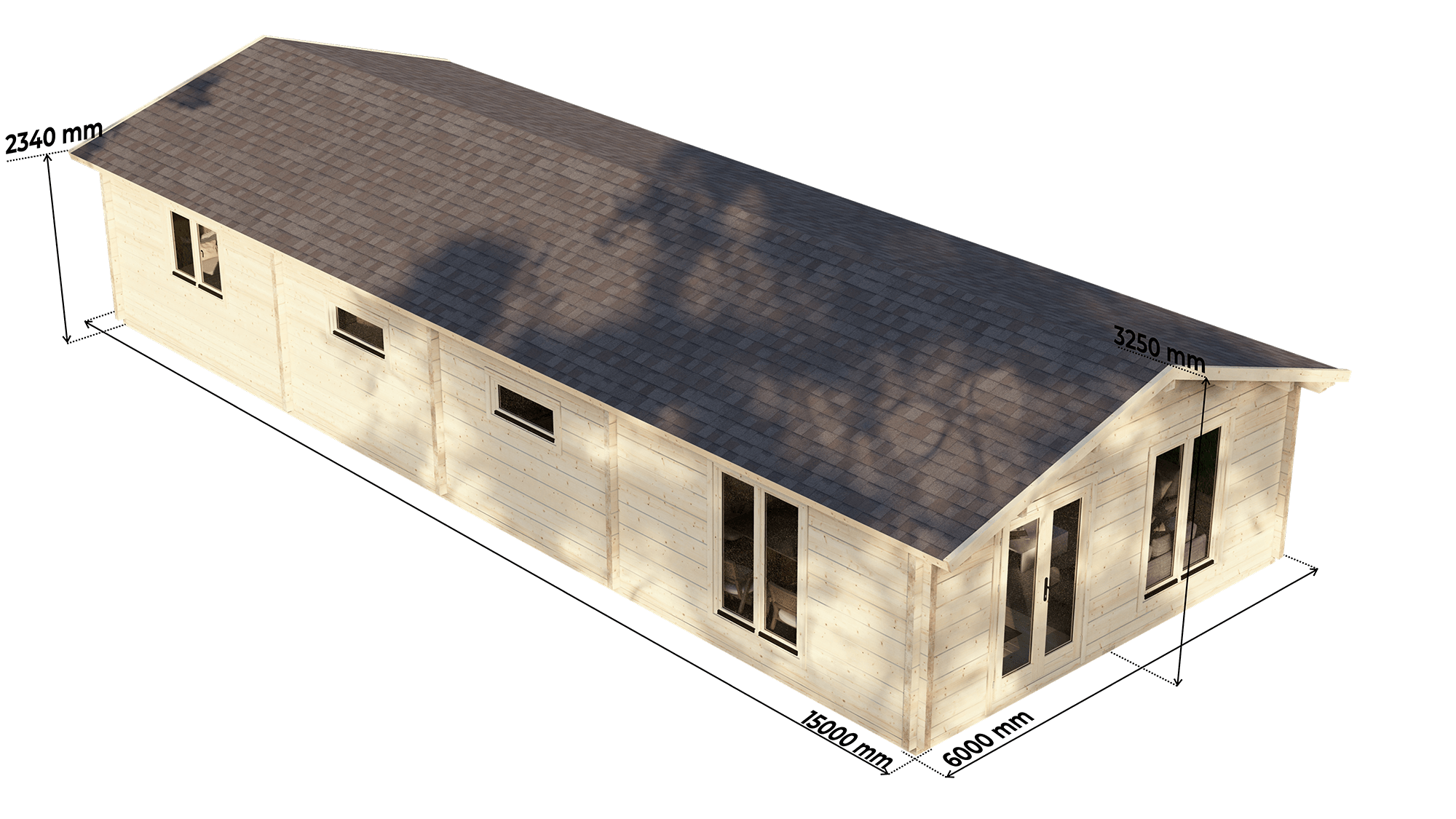 Clyde 3 Bed Lodge | 15x6m