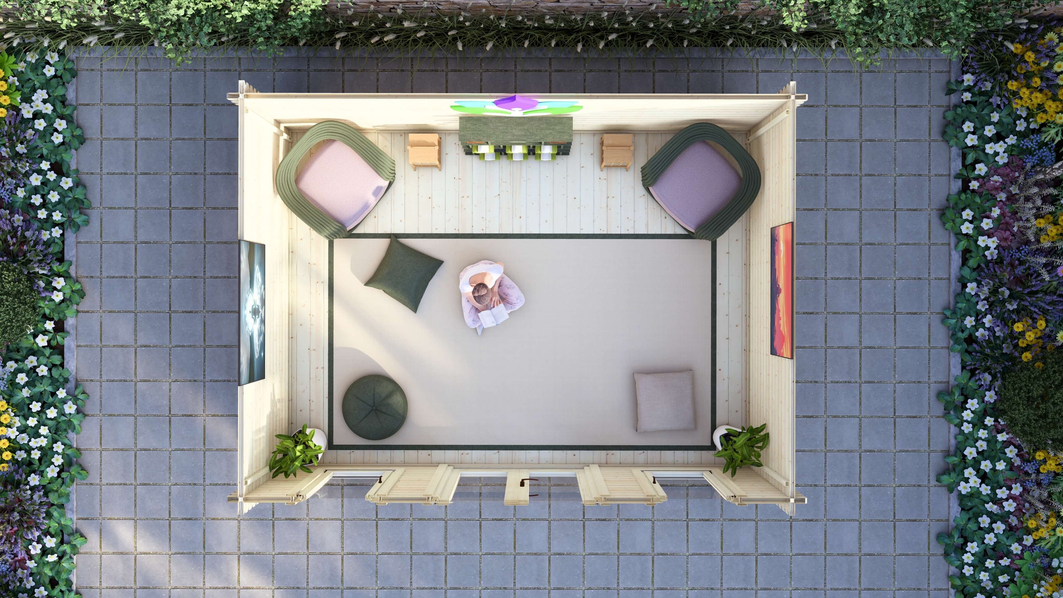Cypress Log Cabin | 4.7 x 3.5m