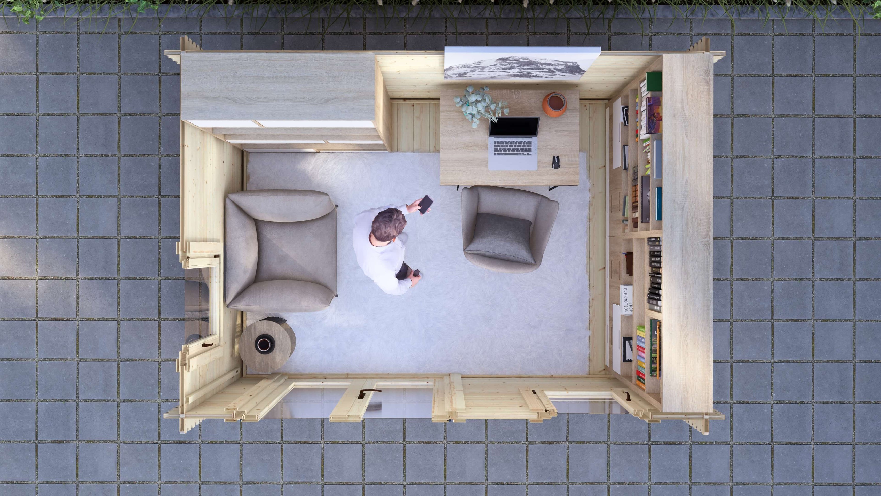 Hawthorn Log Cabin | 3.5 x 2.5m