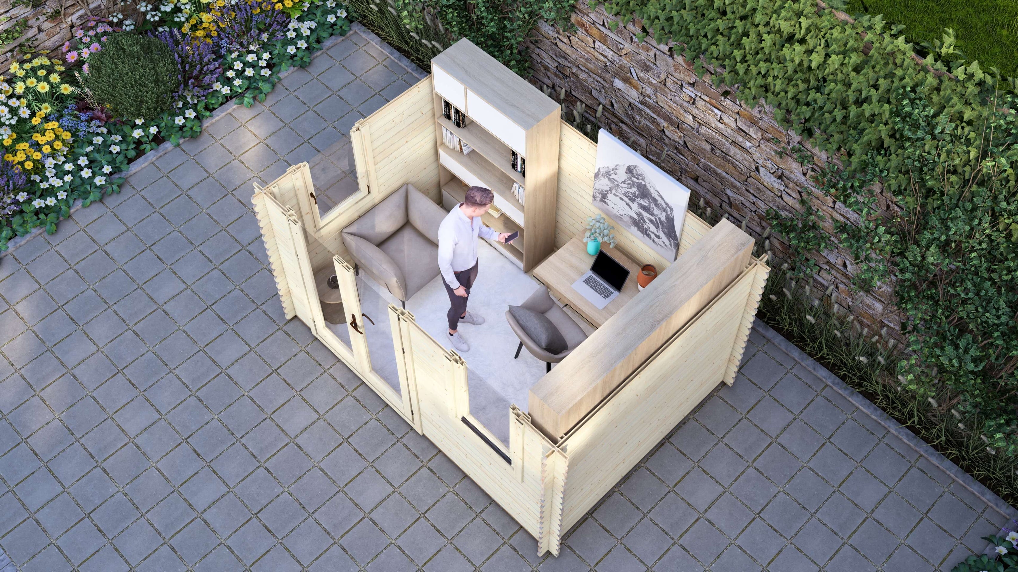 Hawthorn Log Cabin | 3.5 x 2.5m