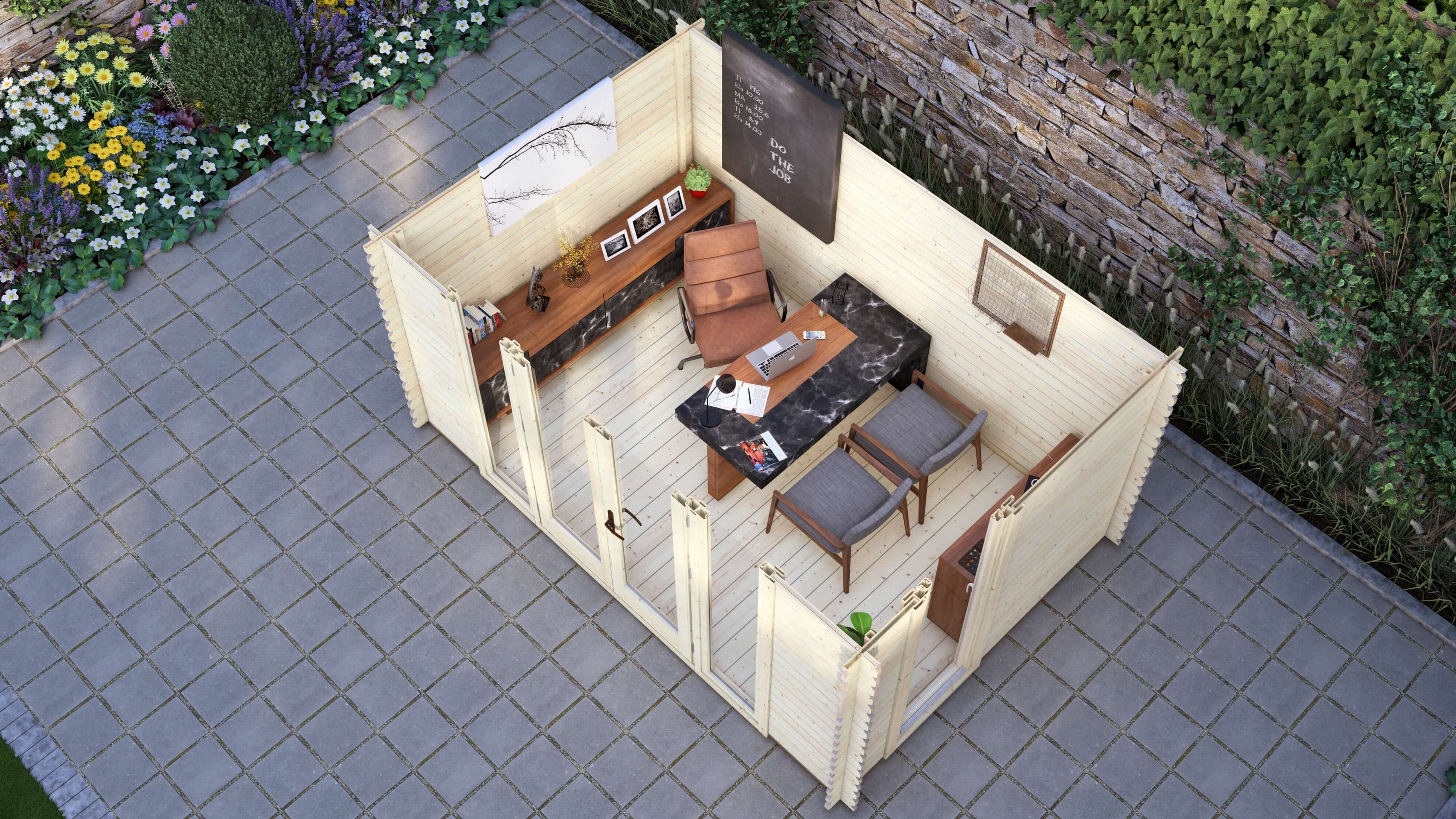 Hazel Log Cabin | 3.8 x 3.6m