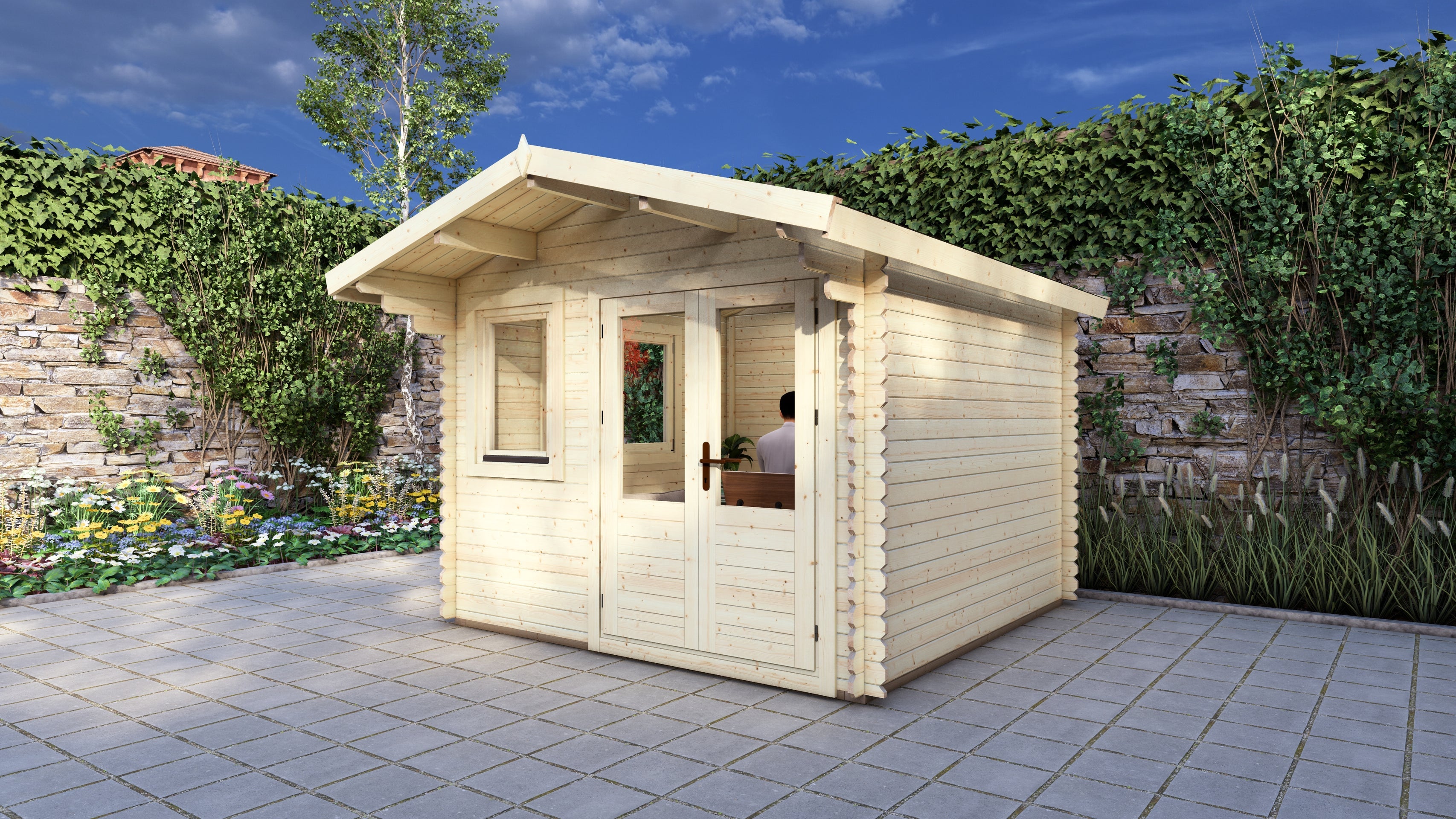 Hemlock Log Cabin | 3.0 x 3.0m