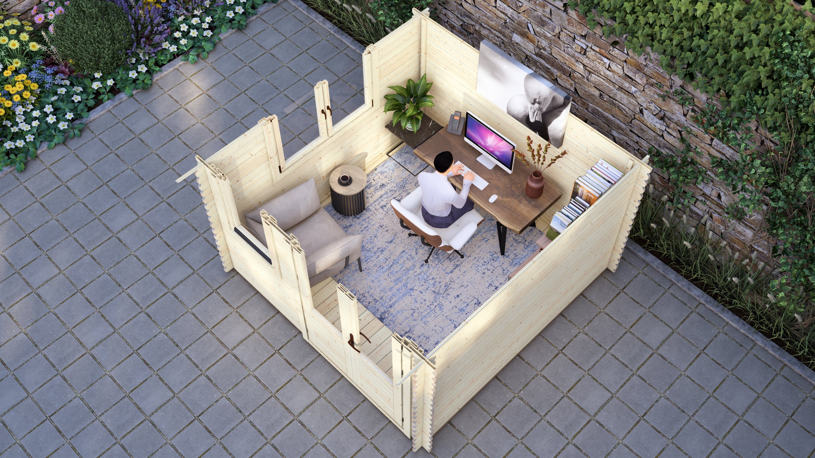 Hemlock Log Cabin | 3.0 x 3.0m