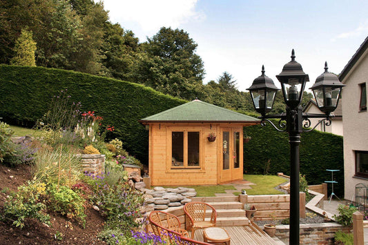 Panta 11 Corner Log Cabin | 3.4x3.4m - Corner Cabin - Timber Building Specialists