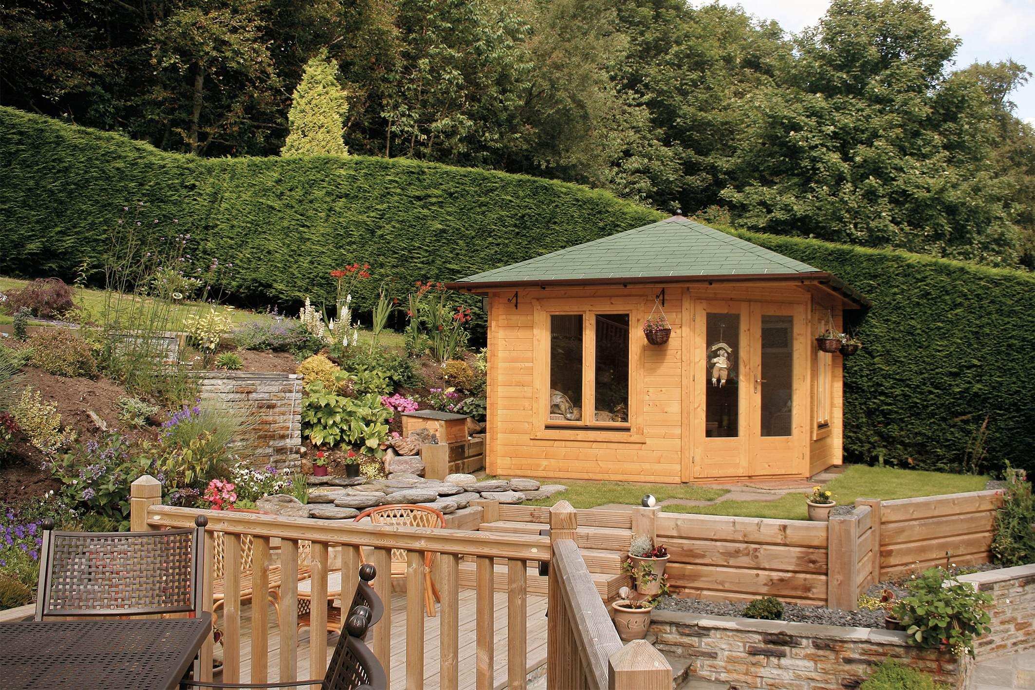Panta 11 Corner Log Cabin | 3.4x3.4m - Corner Cabin - Timber Building Specialists