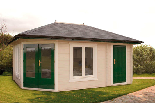 Panta 9 Corner Log Cabin | 3.5x5.0m - Corner Cabin - Timber Building Specialists
