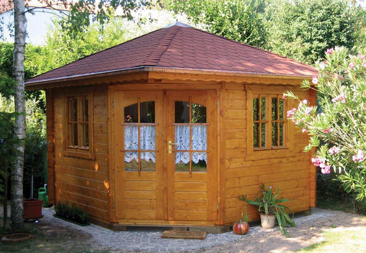 Panta 4 Corner Log Cabin | 3.0x3.0m - Corner Cabin - Timber Building Specialists