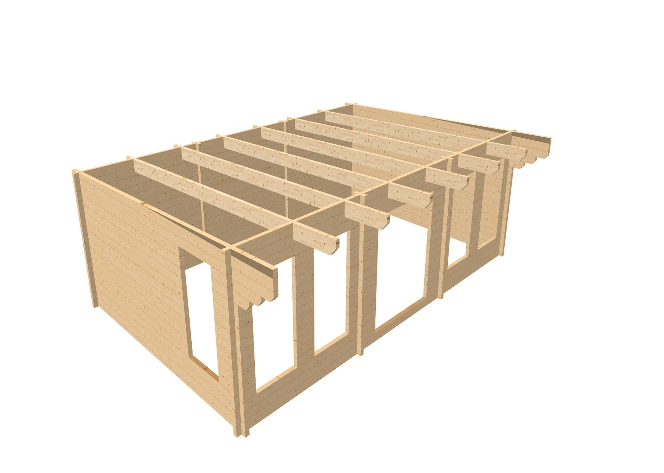 TBS153 Log Cabin | 7.0x4.5m - Timber Building Specialists