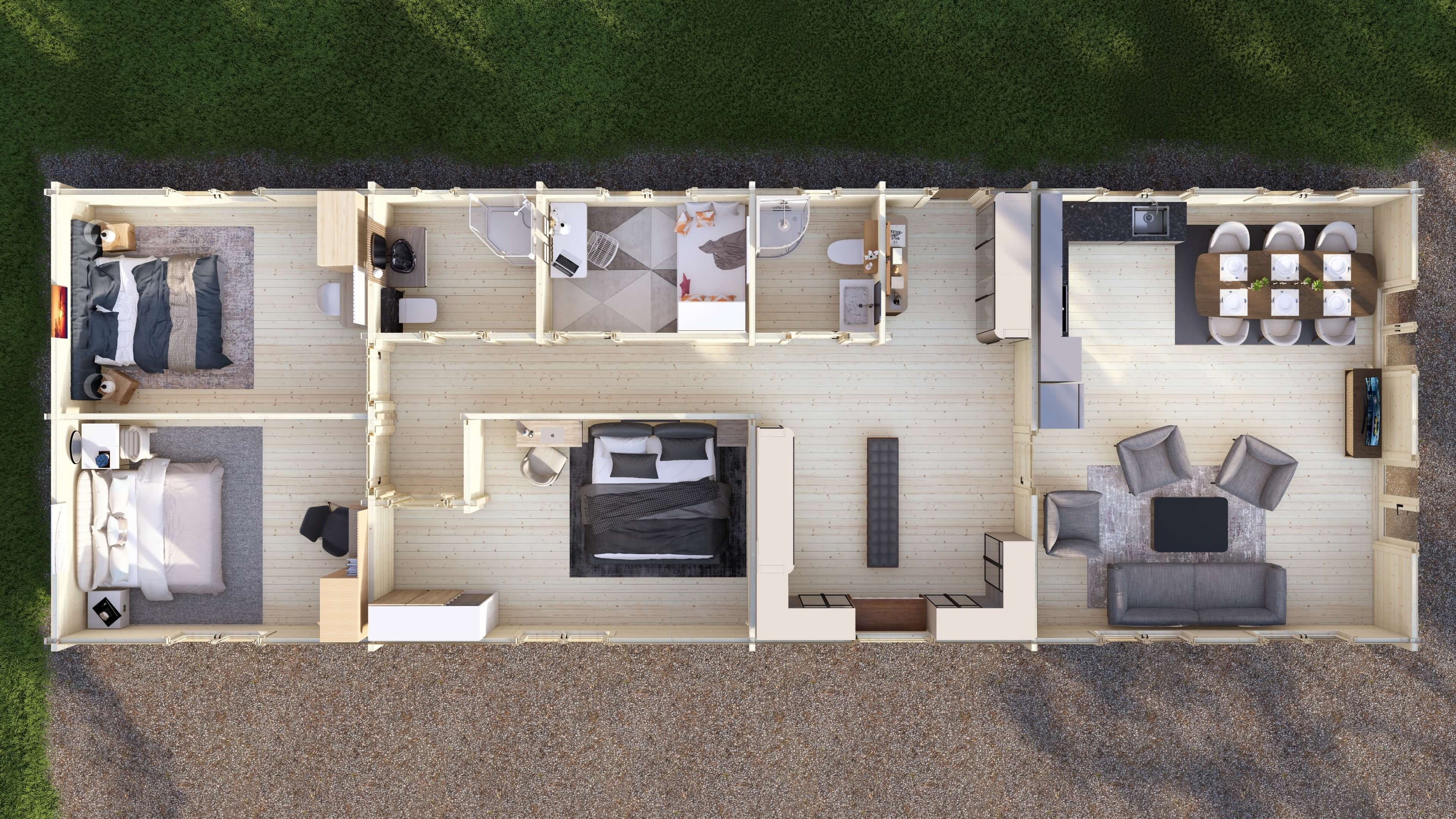 Severn 4 Bed Lodge | 20x6.8m