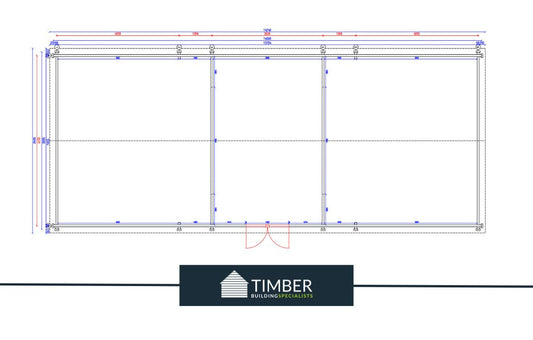 St Andrews Golf Simulator Log Cabin | 14.0x5.8m - Golf Sim Room - Timber Building Specialists