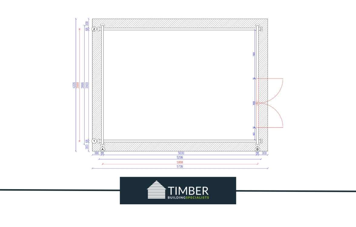 Friar's Head Golf Simulator Log Cabin | 5.0x3.6m - Golf Sim Room - Timber Building Specialists