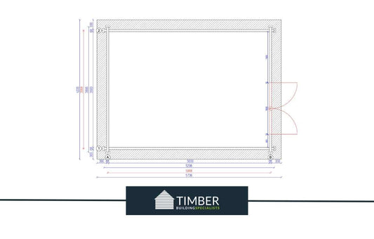 Friar's Head Golf Simulator Log Cabin | 5.0x3.6m - Golf Sim Room - Timber Building Specialists