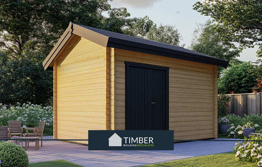 Friar's Head Golf Simulator Log Cabin | 5.0x3.6m - Golf Sim Room - Timber Building Specialists