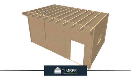 Pinehurst Golf Simulator Log Cabin | 8.0x5.0m - Golf Sim Room - Timber Building Specialists