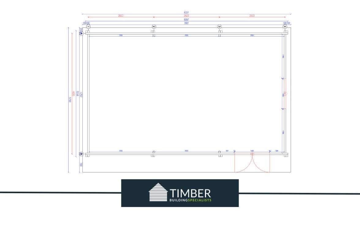 Pinehurst Golf Simulator Log Cabin | 8.0x5.0m - Golf Sim Room - Timber Building Specialists
