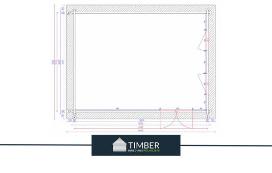 Sunningdale Golf Simulator Log Cabin | 5.9x4.5m - Golf Sim Room - Timber Building Specialists