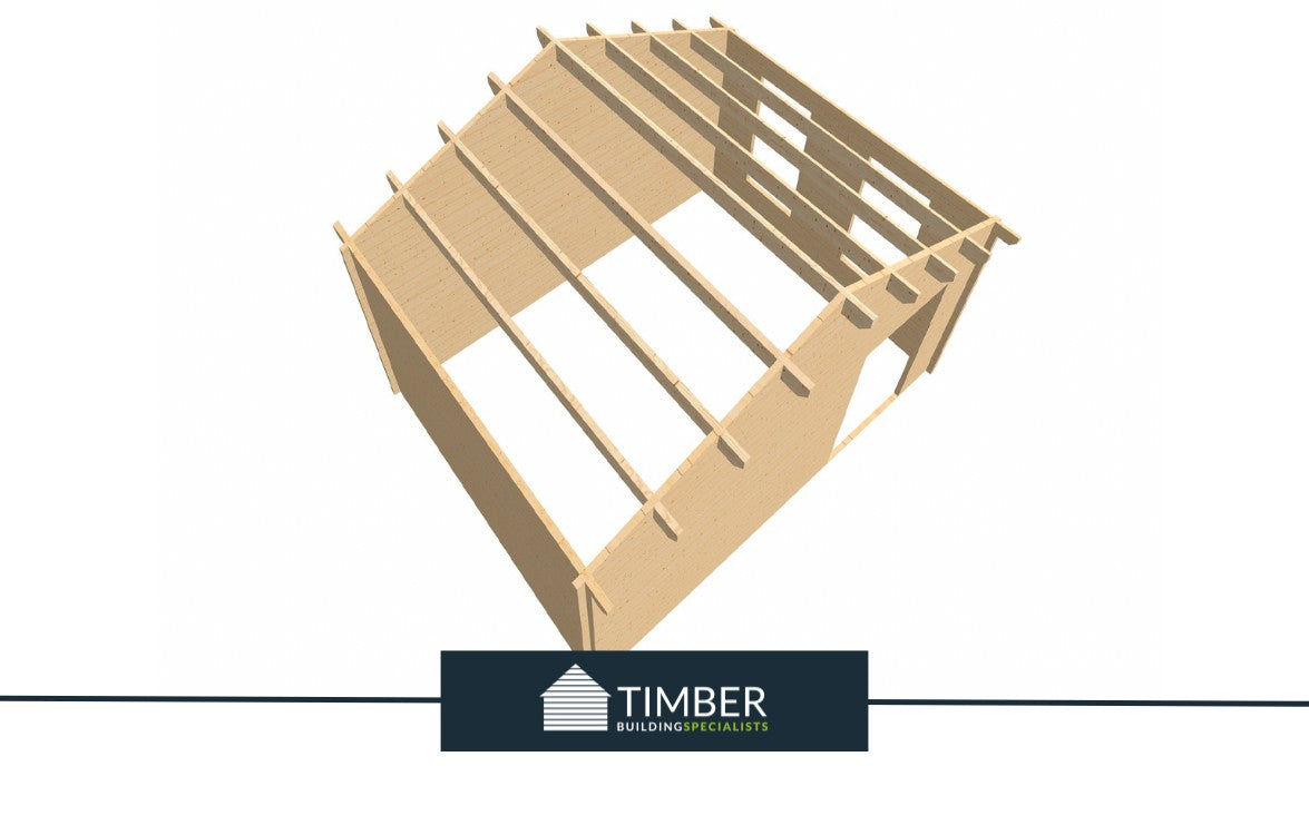 Sunningdale Golf Simulator Log Cabin | 5.9x4.5m - Golf Sim Room - Timber Building Specialists