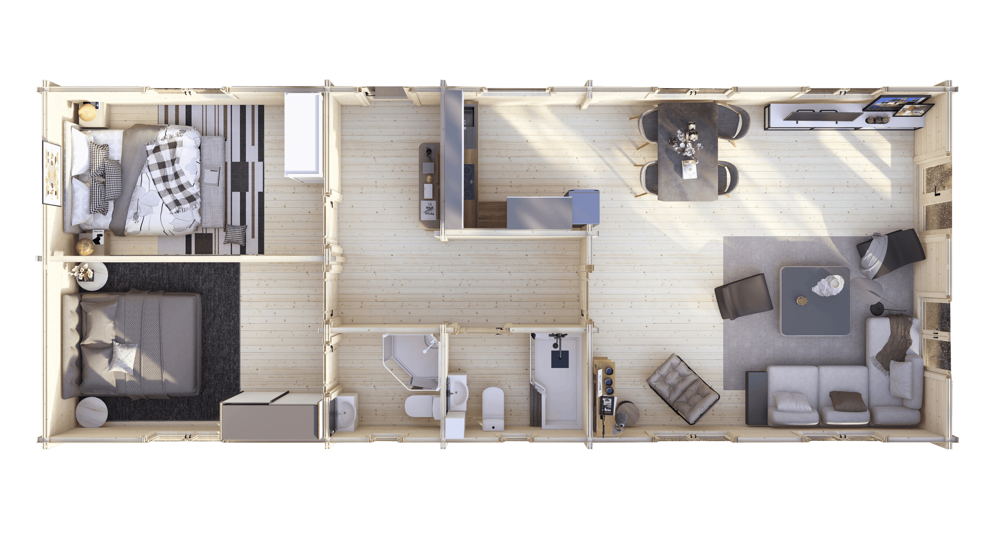 Wye 2 Bed Lodge | 15x6m