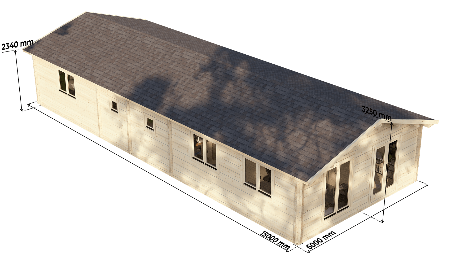 Wye 2 Bed Lodge | 15x6m