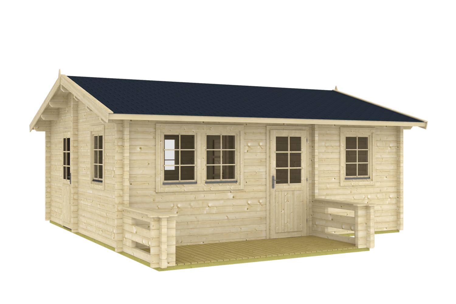 TORINO 6.0x5.2m Log Cabin