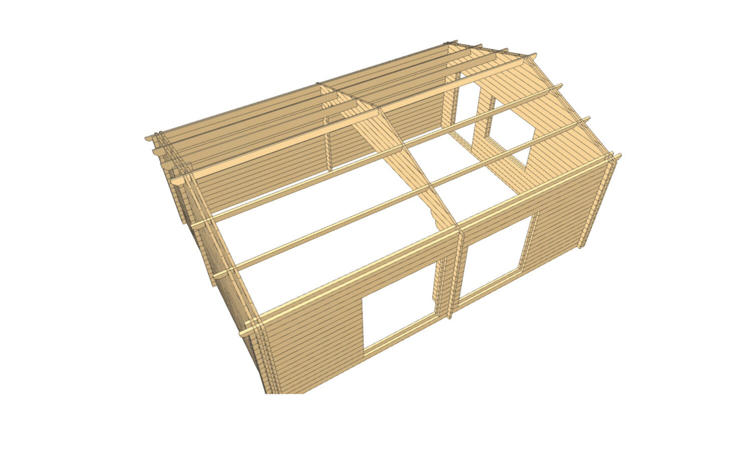 LCS147 Log Cabin | 7.0x5.0m Plan