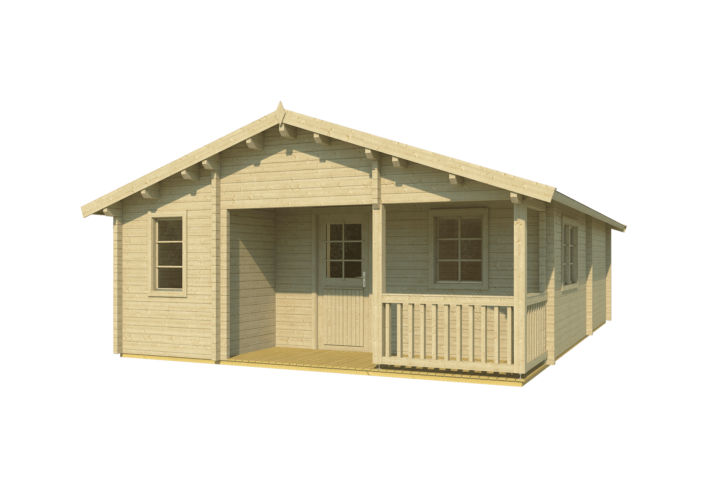 ALMERIA A Log Cabin | 6.0x8.0m - Timber Building Specialists