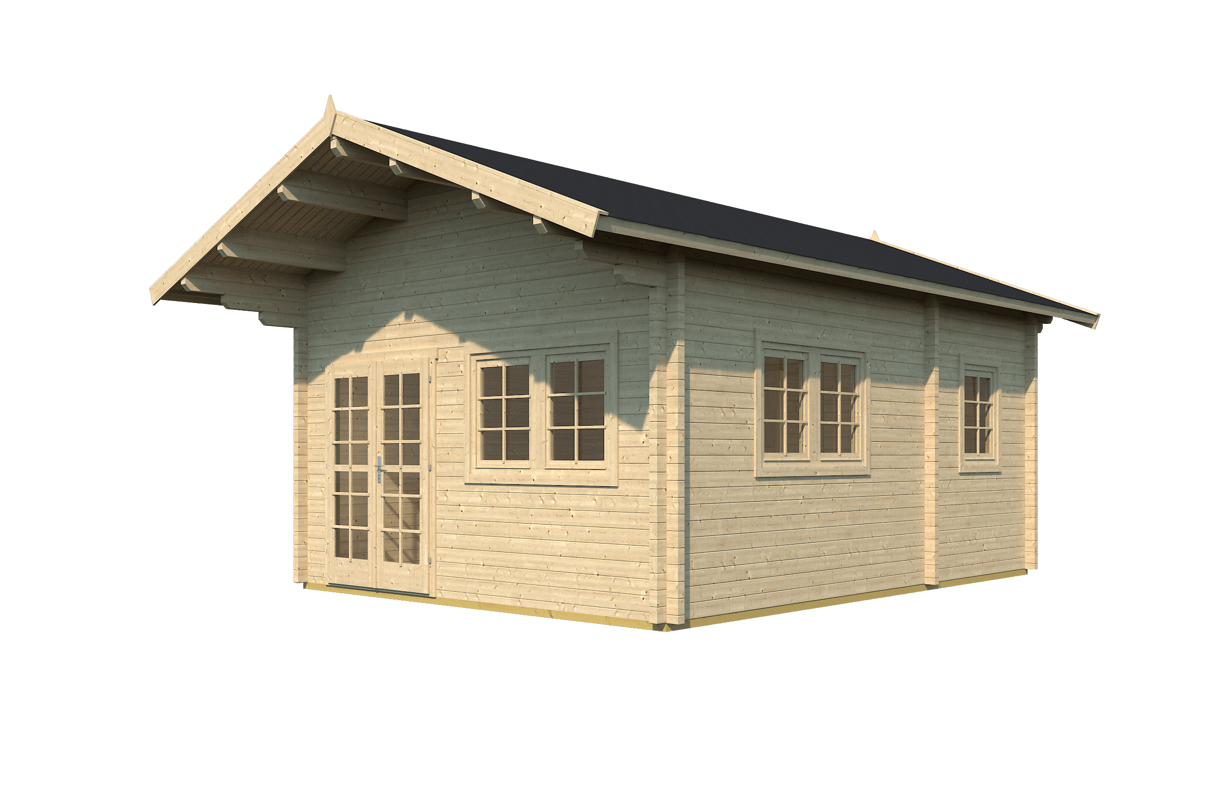 ALPINA Log Cabin | 4.5x6.0m - Timber Building Specialists