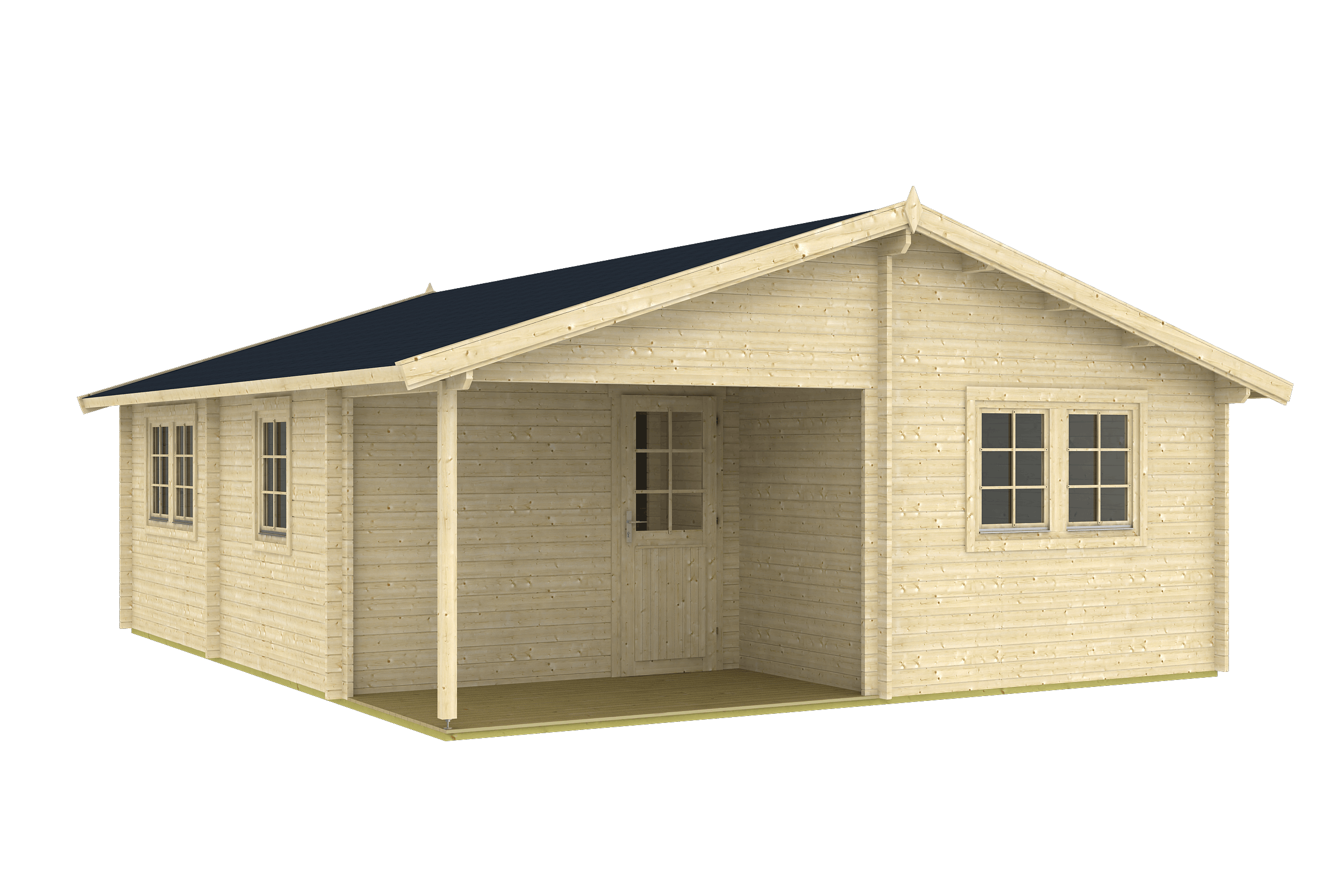 ARLANZON B Log Cabin | 6.3x7.4m