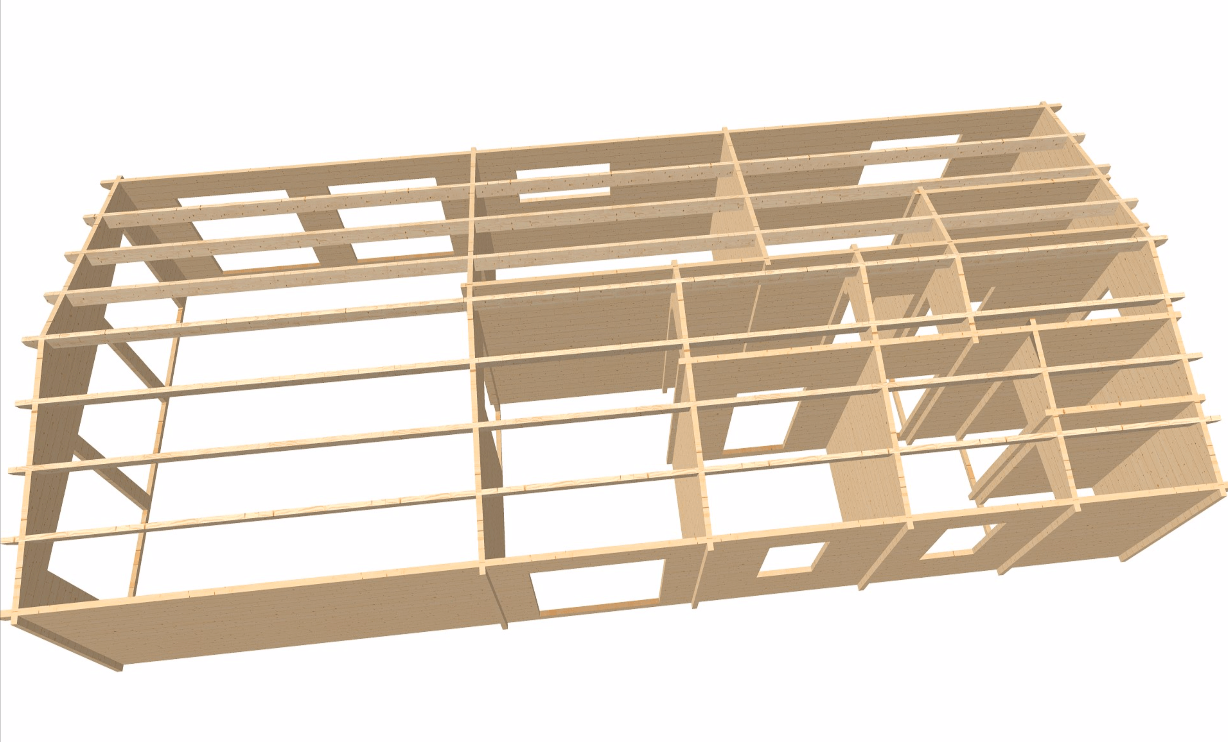 TBS136 Log Cabin | 14.0x6.0m Plan