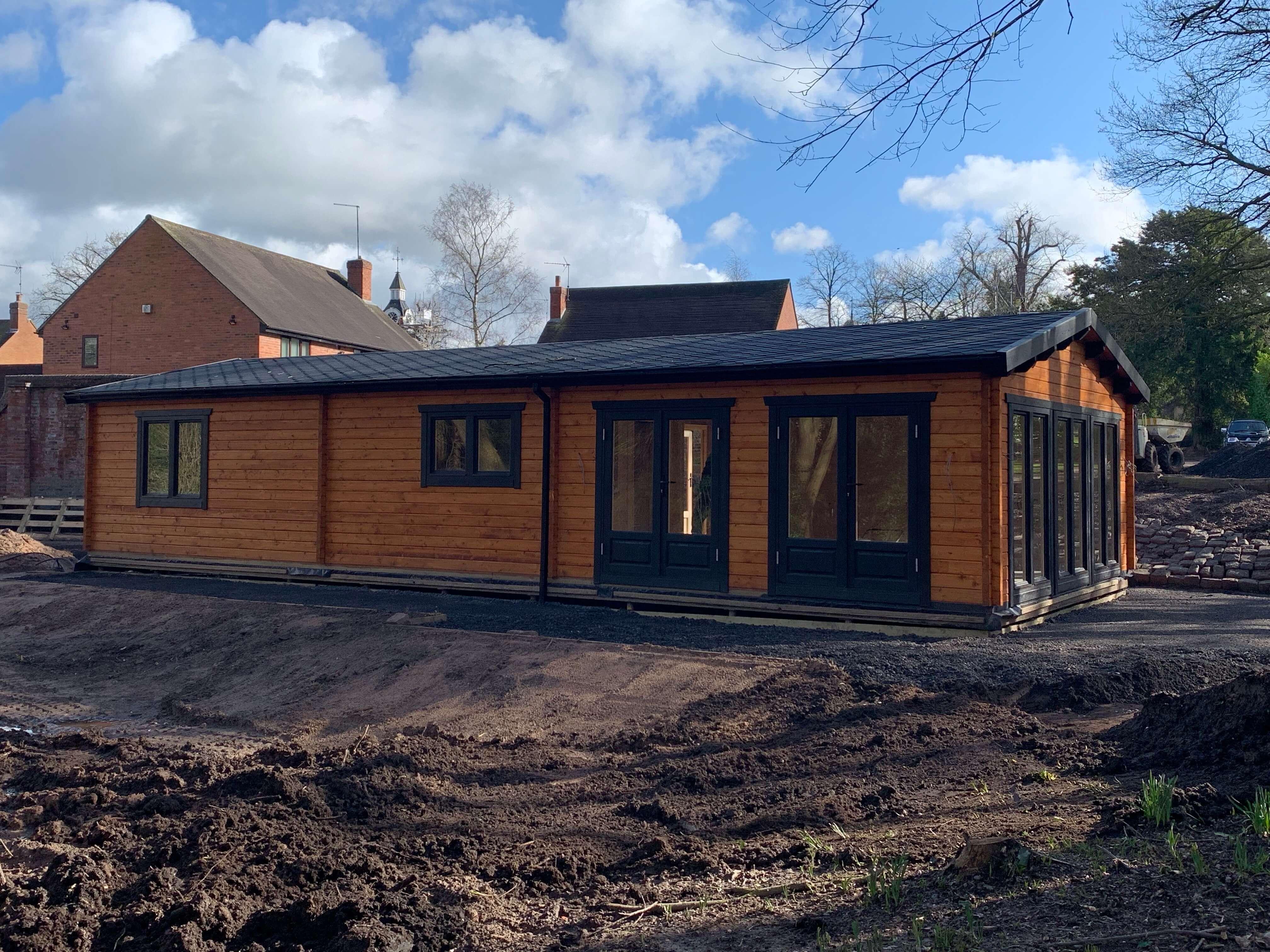TBS136 Log Cabin | 14.0x6.0m Exterior