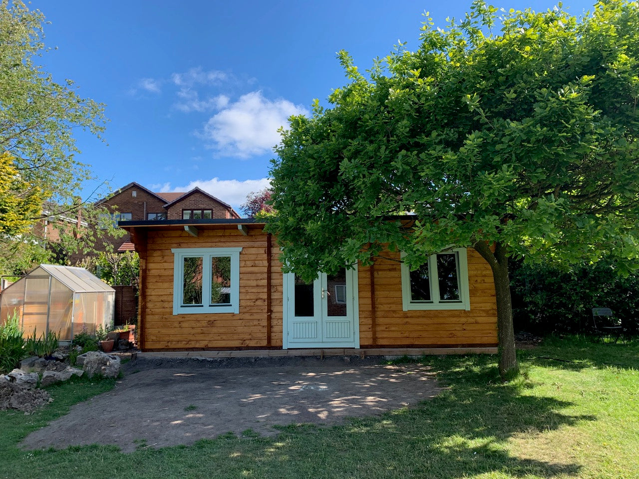 LCS143 Log Cabin | 7.5x4.0m In Garden