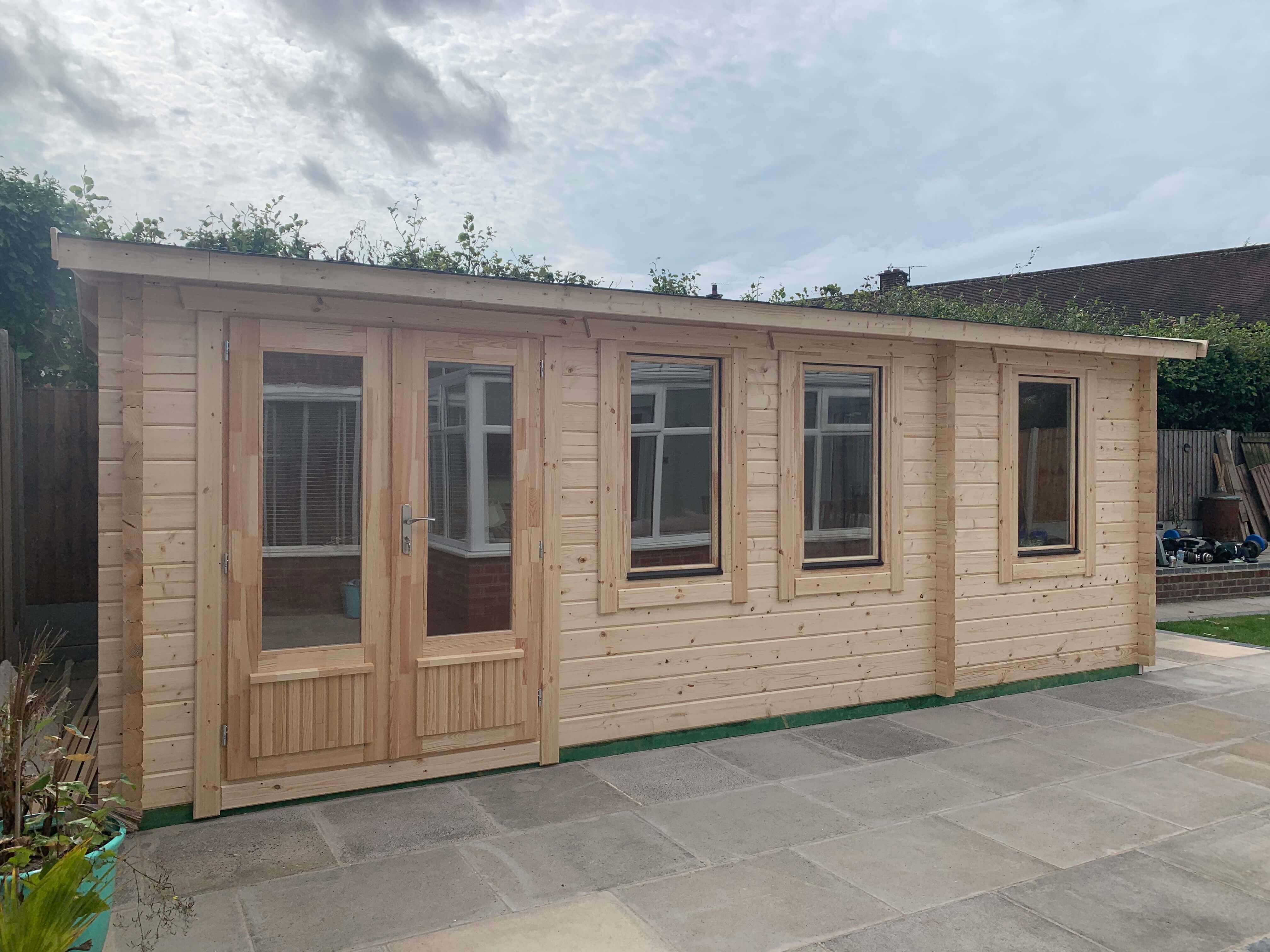 LCS150 Log Cabin | 6.5x2.75m Front