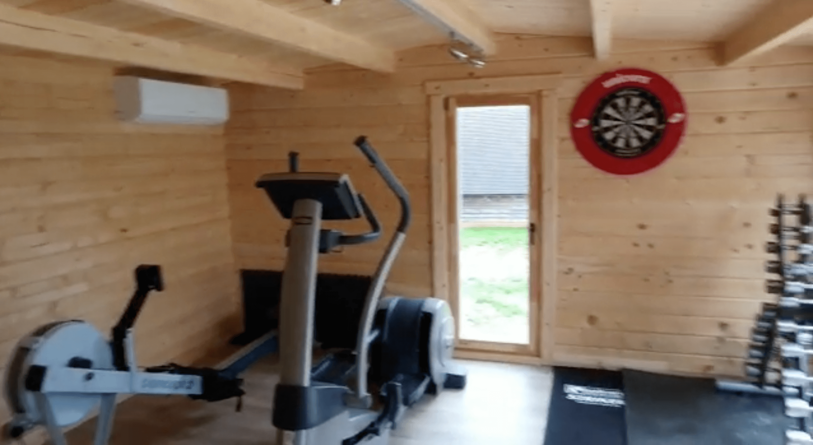 LCS152 L-Shaped Log Cabin | 8.0x8.0m Gym