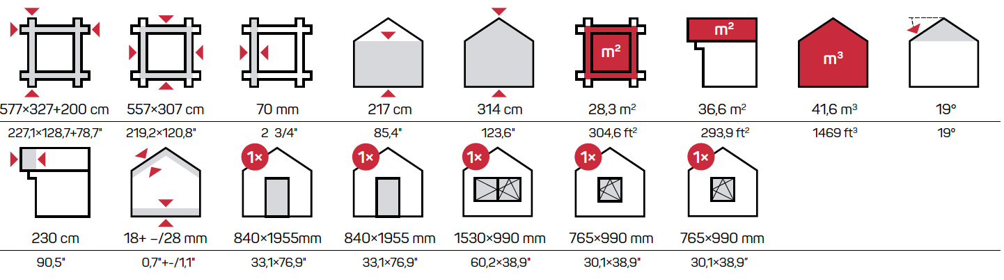 EINO Sauna Log Cabin | 5.8x3.3m
