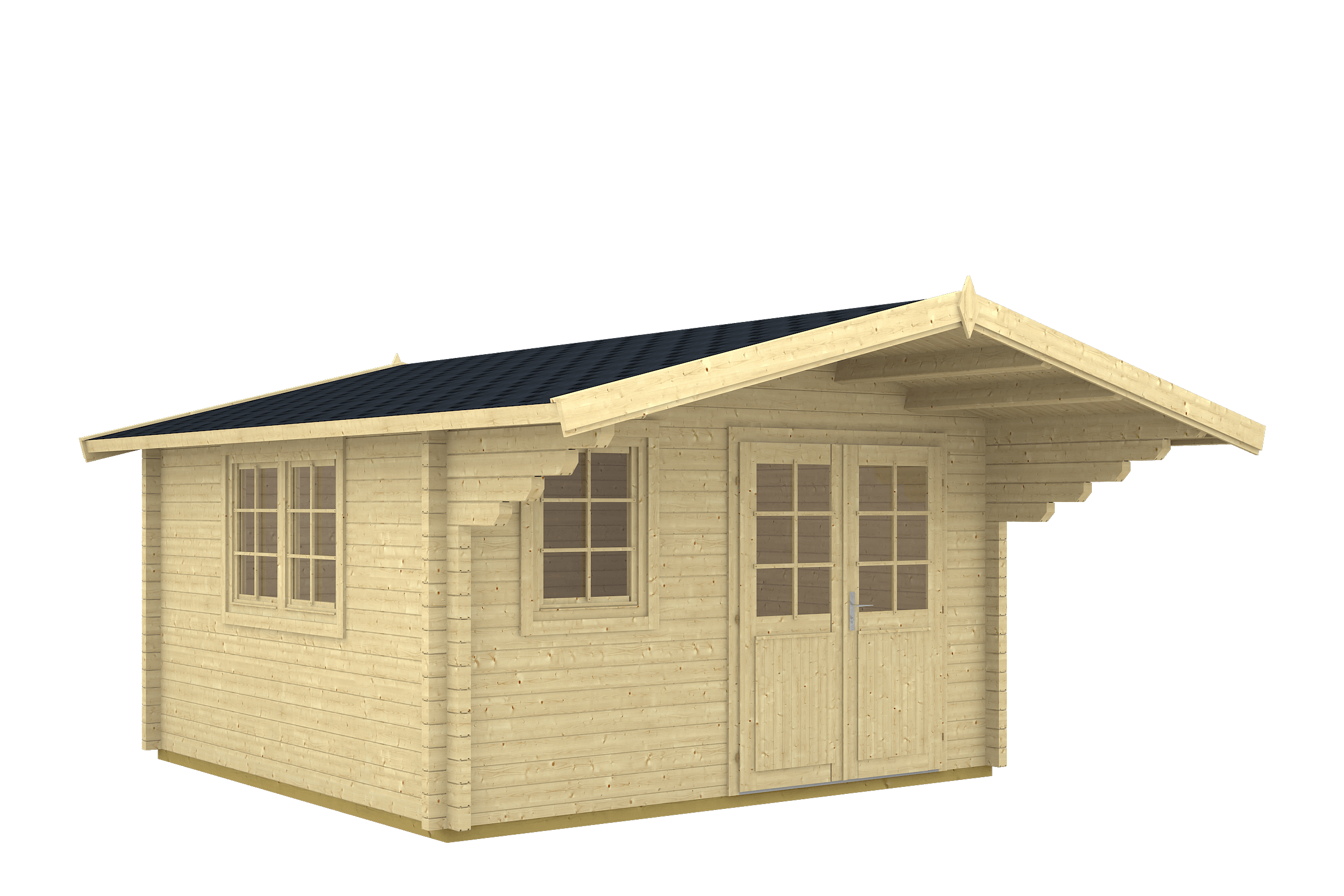 ENZO B 4.0x4.0m Log Cabin