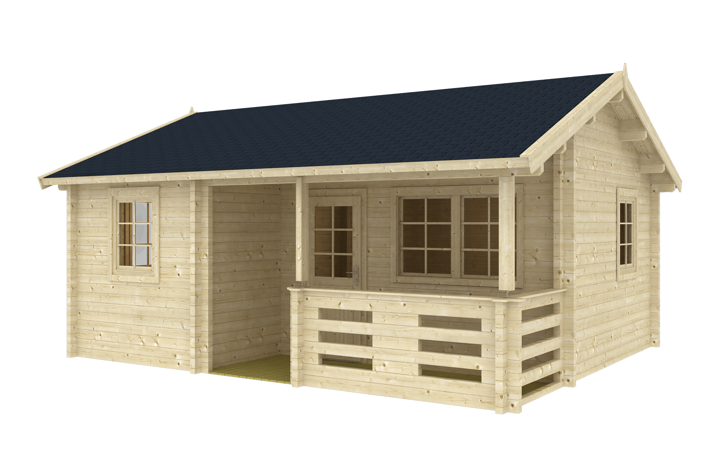 FALUN A 6.0x5.0m Log Cabin